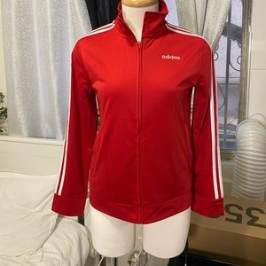 Red Adidas sweater